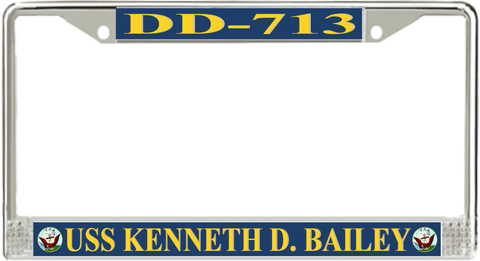 USS Kenneth D. Bailey DD-713 License Plate Frame