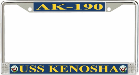 USS Kenosha AK-190 License Plate Frame