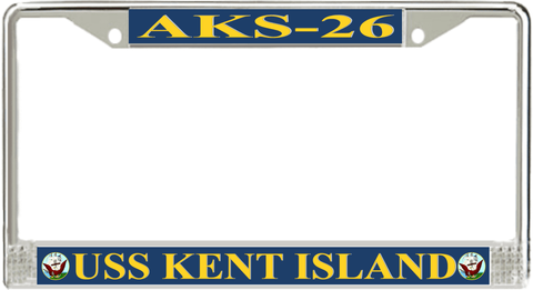 USS Kent Island AKS-26 License Plate Frame