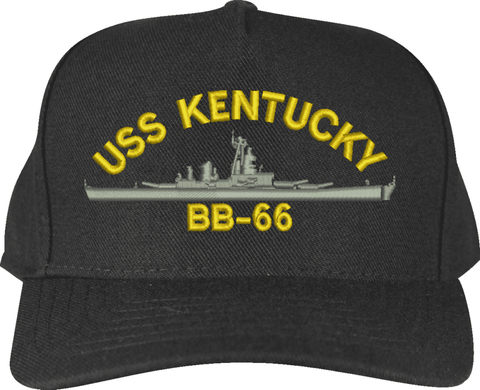 USS Kentucky BB-66 Ship Custom Embroidered Cap