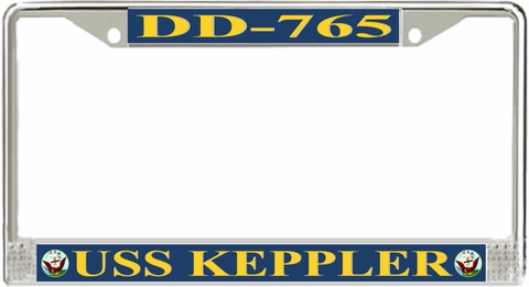 USS Keppler DD-765 License Plate Frame