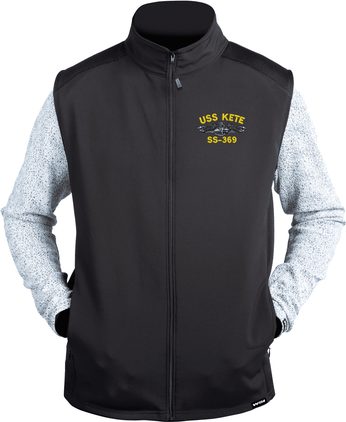 USS Kete Ss 369 SS-369 with Dolphins Embroidered Thermal Windstop Vest