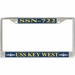 USS Key West SSN-722 License Plate Frame