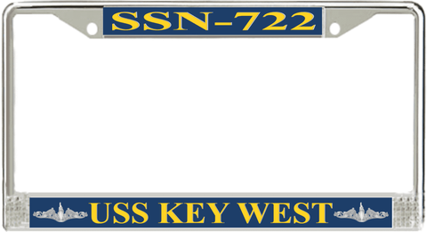 USS Key West SSN-722 License Plate Frame