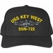 USS Key West SSN-722 with Dolphins Custom Embroidered Cap