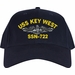 USS Key West SSN-722 with Dolphins Custom Embroidered Cap