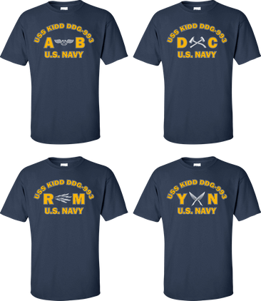 USS KIDD DDG-993 Rates Apparel