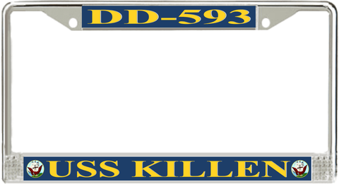 USS Killen DD-593 License Plate Frame