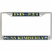 USS Kimberly DD-521 License Plate Frame
