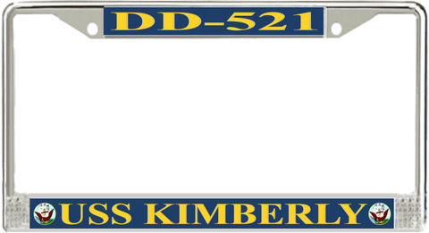 USS Kimberly DD-521 License Plate Frame