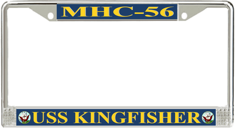 USS Kingfisher MHC-56 License Plate Frame