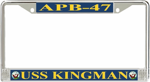USS Kingman APB-47 License Plate Frame