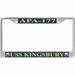 USS Kingsbury APA-177 License Plate Frame