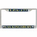 USS Kingsbury LPA-177 License Plate frame