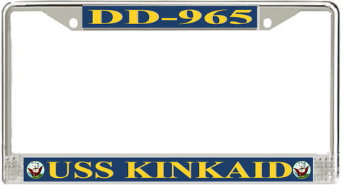 USS Kinkaid DD-965 License Plate Frame