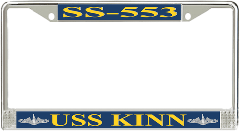 USS Kinn SS-553 License Plate Frame