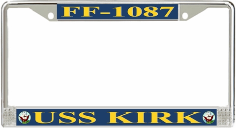 USS Kirk FF-1087 License Plate Frame