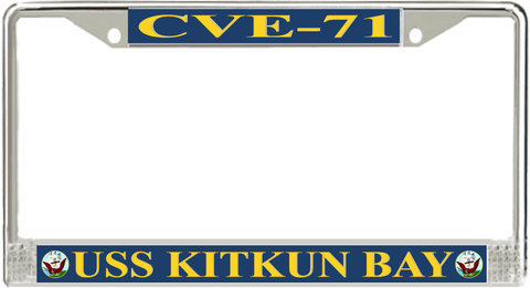 USS Kitkun Bay CVE-71 License Plate Frame
