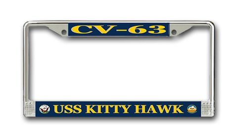 USS Kitty Hawk CV-63 License Plate Frame
