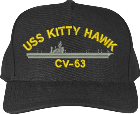 USS Kitty Hawk CV-63 Custom Embroidered Cap
