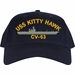 USS Kitty Hawk CV-63 U.S. Made Cap
