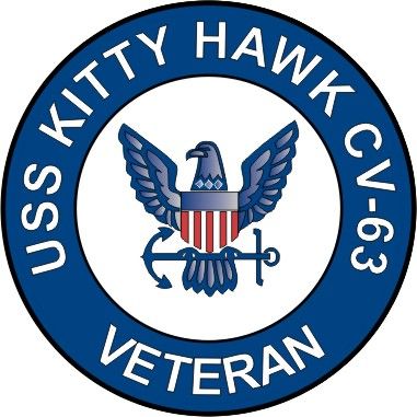 USS Kitty Hawk CV-63 Veteran Decal Sticker