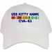 USS Kitty Hawk CVA-63 with Vietnam Service Ribbons Embroidered Cap