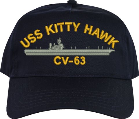 USS Kitty Hawk CV-63 U.S. Made Cap