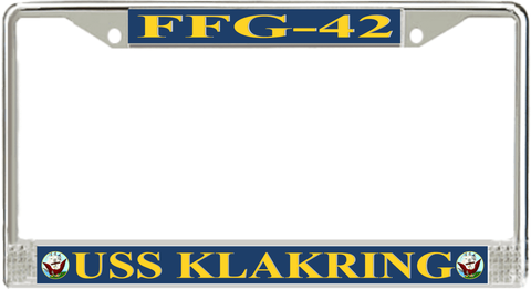 USS Klakring FFG-42 License Plate Frame