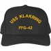 USS Klakring FFG-42 Ship Text Only Custom Embroidered Cap