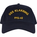 USS Klakring FFG-42 Ship Text Only Custom Embroidered Cap
