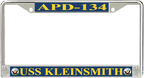 USS Kleinsmith APD-134 License Plate Frame