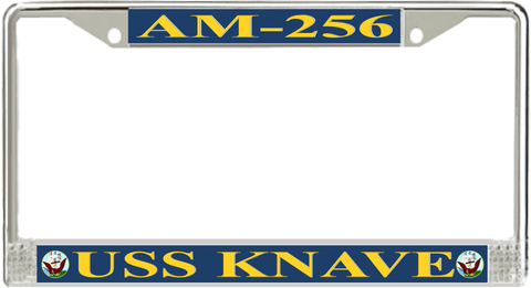 USS Knave AM-256 License Plate Frame