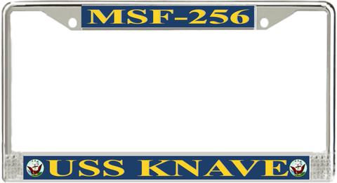 USS Knave MSF-256 License Plate Frame