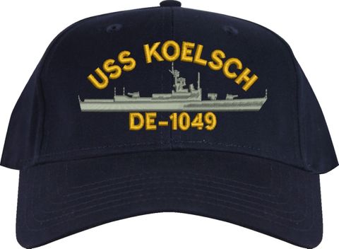 USS Koelsch DE-1049 Navy Blue Low-Profile Cap (Imported)