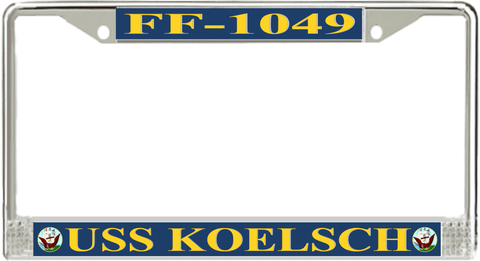 USS Koelsch FF-1049 License Plate Frame