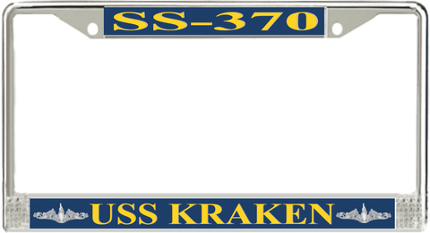 USS Kraken SS-370 License Plate Frame