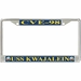 USS Kwajalein CVE-98 License Plate Frame