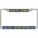 USS L. Mendel Rivers SSN-686 License Plate Frame