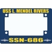 USS L. Mendel Rivers SSN-686 Motorcycle Frame