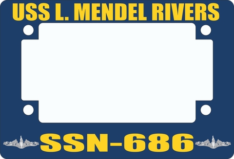 USS L. Mendel Rivers SSN-686 Motorcycle Frame
