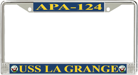 USS La Grange APA-124 License Plate Frame