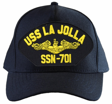 USS La Jolla SSN-701 ( Gold Dolphins ) Submarine Officers Cap