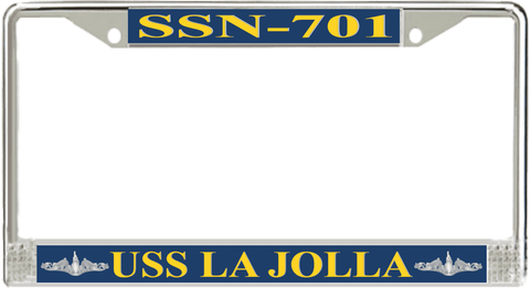 USS La Jolla SSN-701 License Plate Frame