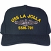 USS La Jolla SSN-701 with Dolphins Custom Embroidered Cap