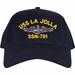 USS La Jolla SSN-701 with Dolphins Custom Embroidered Cap