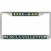 USS La Vallette DD-448 License Plate Frame