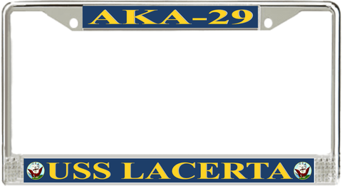 USS Lacerta AKA-29 License Plate Frame