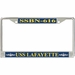 USS Lafayette  SSBN-616 License Plate Frame