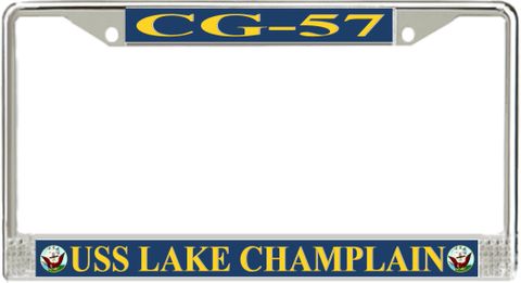 USS Lake Champlain CG-57 License Plate Frame